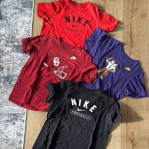 Nike Kids Short Sleeve Tees - Red, Purple, Black